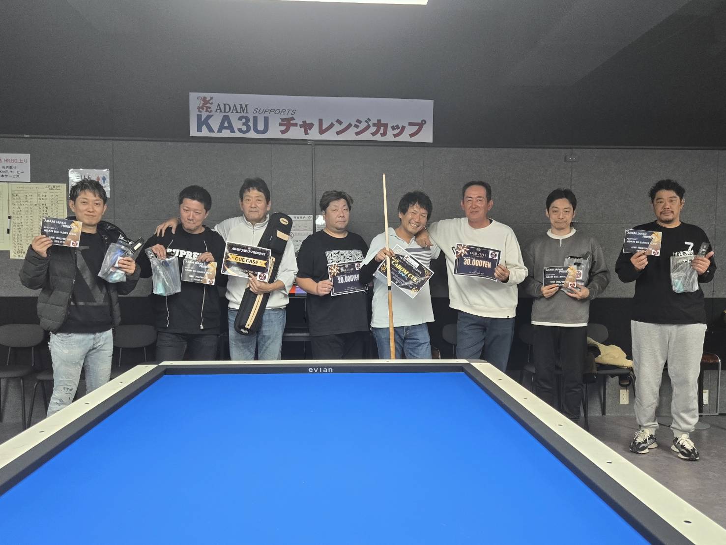 1〜3位を独占！KA3Uチャレンジカップ（主催・協賛: ADAM JAPAN）